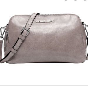 Michael Kors grey Alexis messenger bag